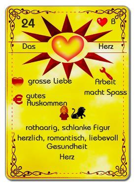 Lenormandkarten Lernkarten Herz Liebe Love Wahrsager Karten Kartenleger Thorsten