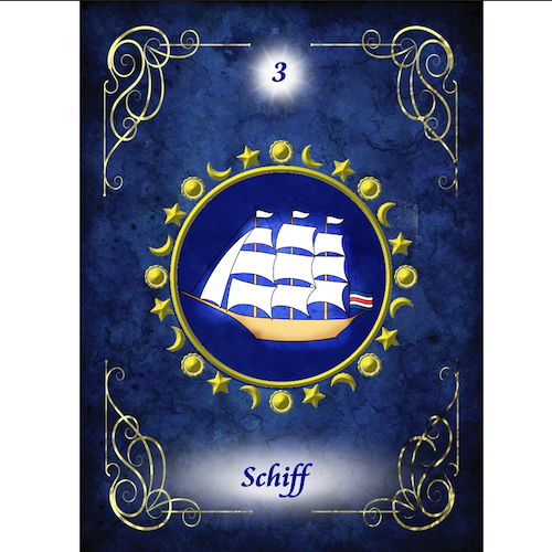 Lenormandkarten Art Blue