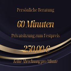 Beratung 60 Min. für LIVE & PERSONAL COACHING