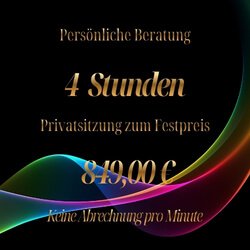Beratung 4 Std. für LIVE & PERSONAL COACHING
