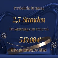 Beratung 2,5 Std. für LIVE & PERSONAL COACHING