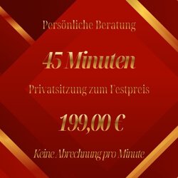 Beratung 45 Min. für LIVE & PERSONAL COACHING