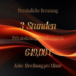 Beratung 3 Std. für LIVE & PERSONAL COACHING